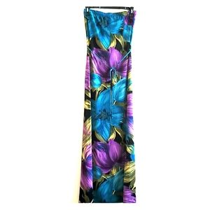 Beautyful Floral Straples Dress Sz S